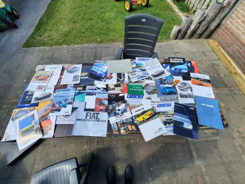 Folders + boek Fiat Alfa Romeo