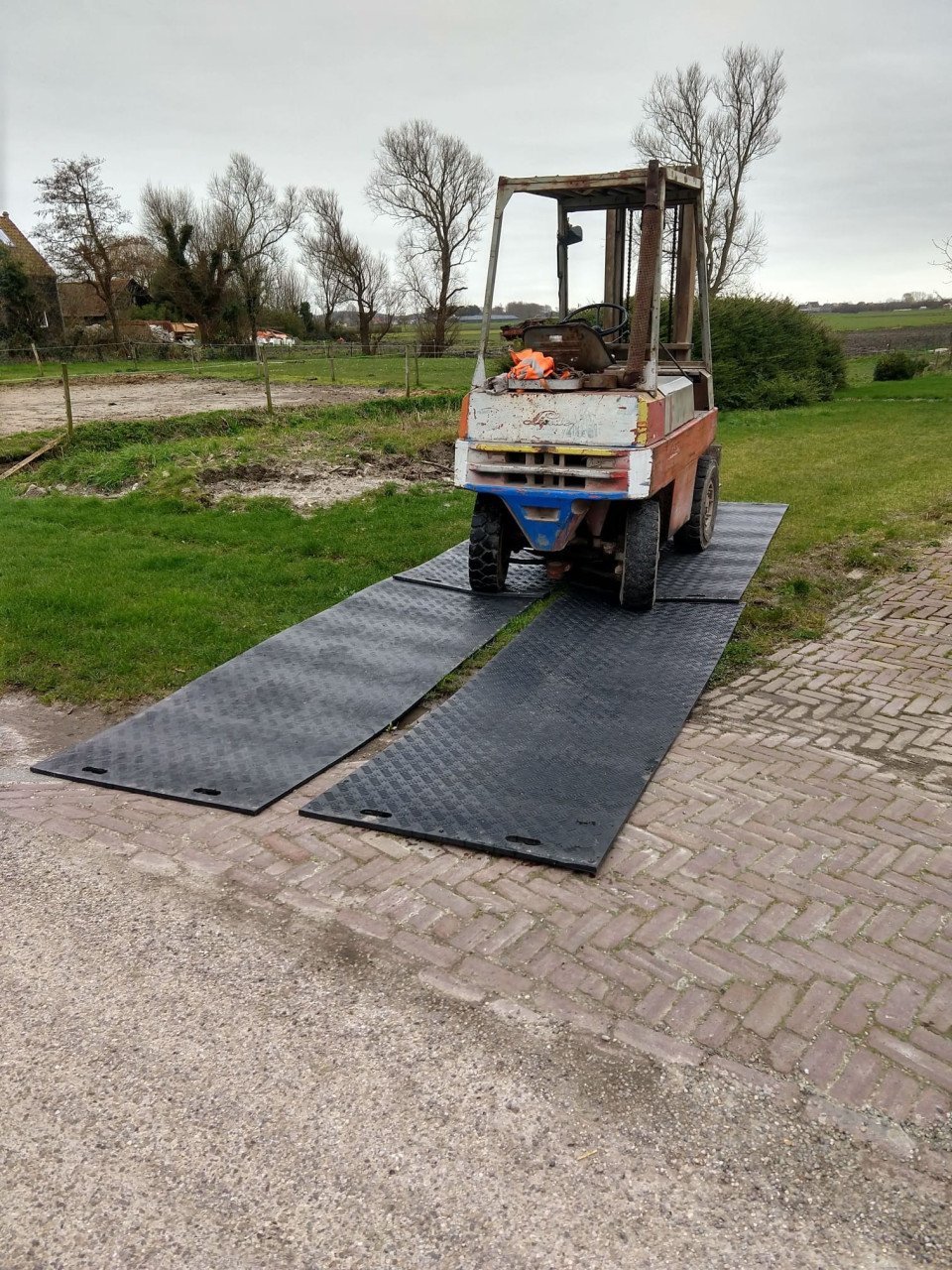 Kunstof rijplaten 3x1 m