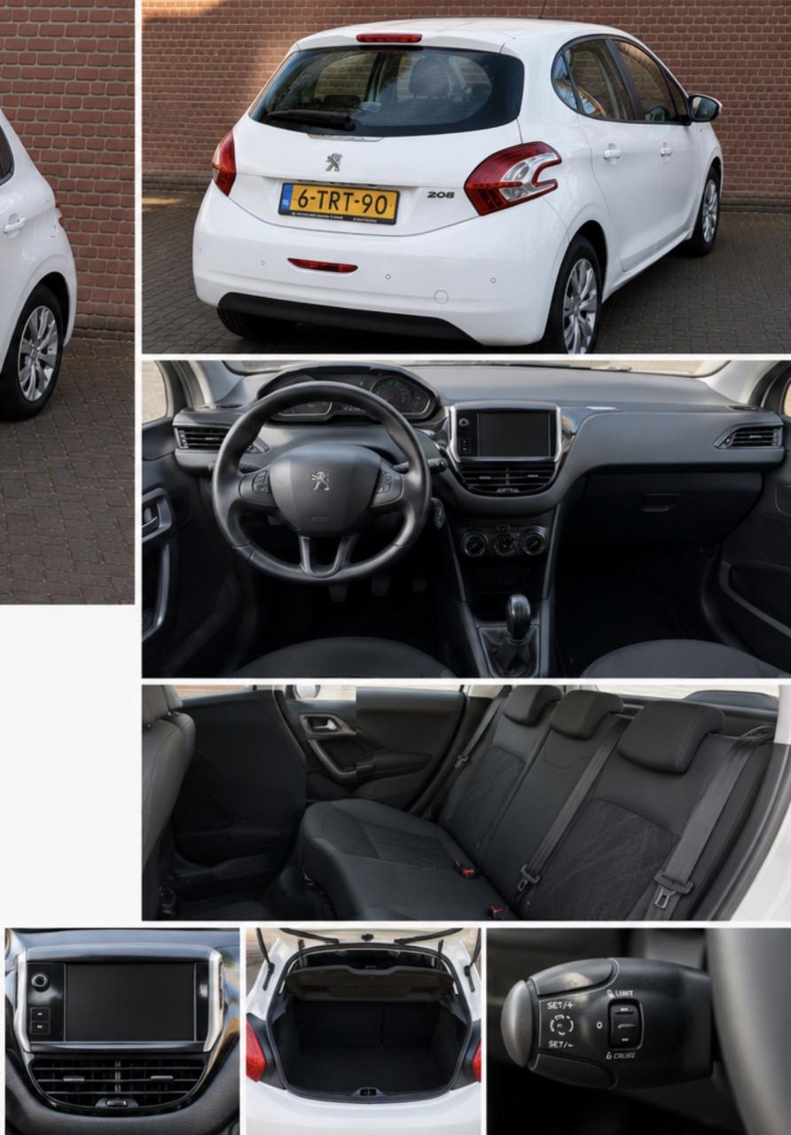 Peugeot 208 WIT zuinige 1.0vti 2014 Airco Cruise Touchscreen