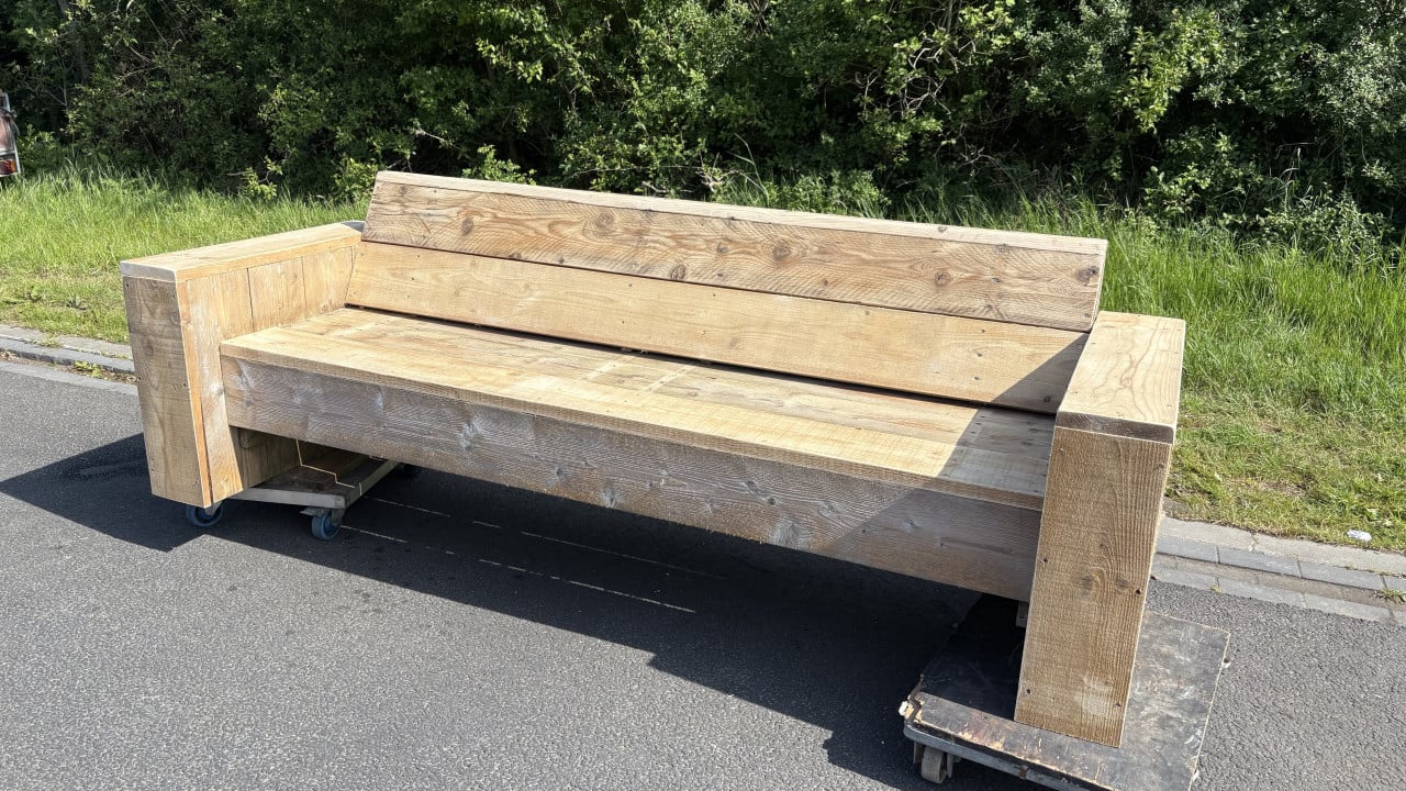 Tuinbank van steigerhout