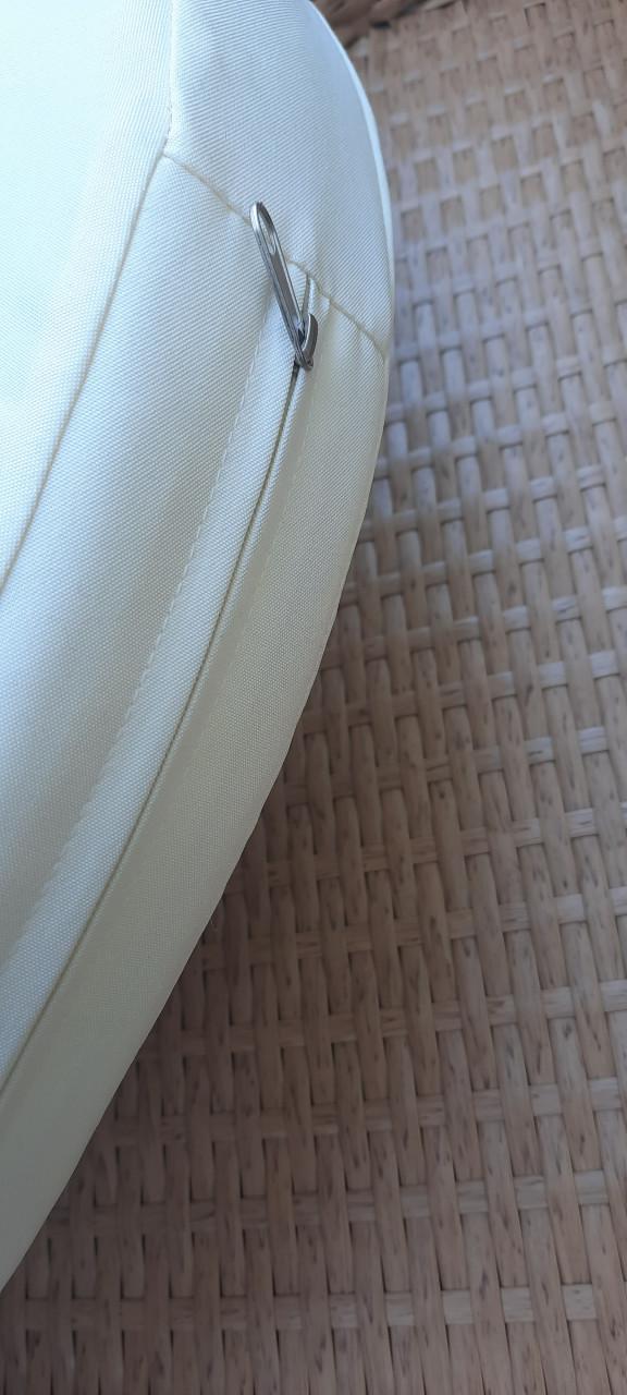Hondenmand met luifel in rotanlook