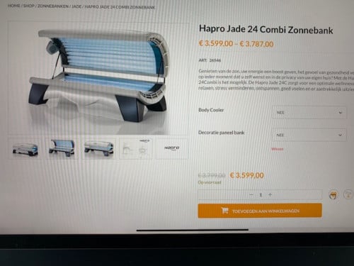 Hapro Zonnebank combi, Z.G.A.N., aanbieding van Eur 3.500 voor Eur 750