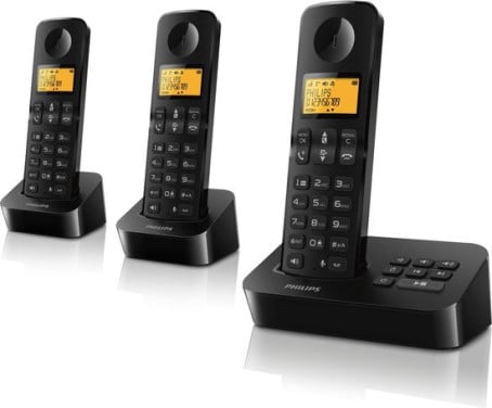 Philips D2153 DECT telefoon met antwoordapparaat - 3 stuks