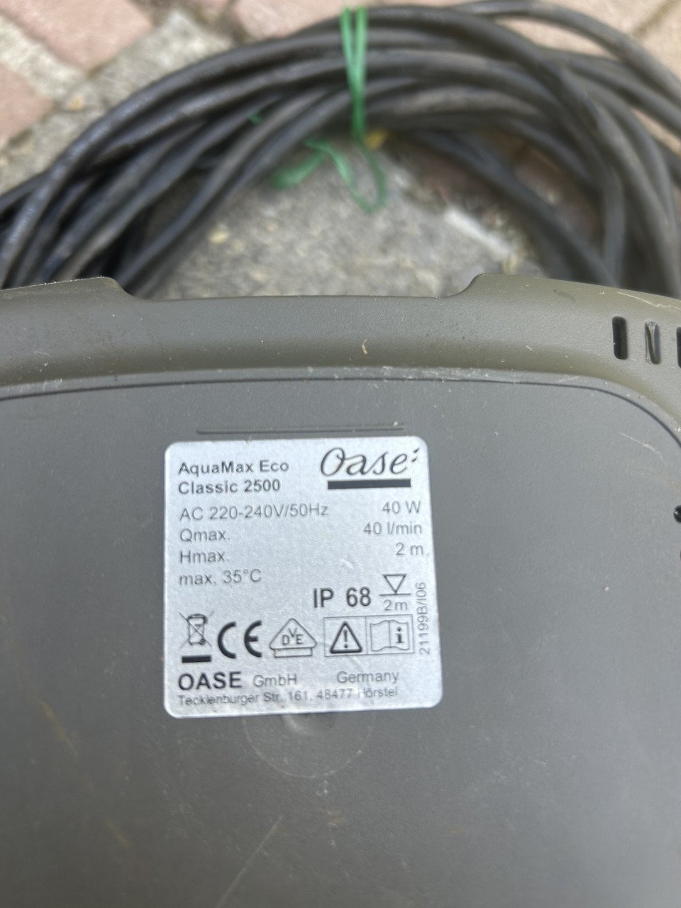 Te koop oase aquamax  eco classic 2500 sterke en zuinige Vijverpomp 40 watt