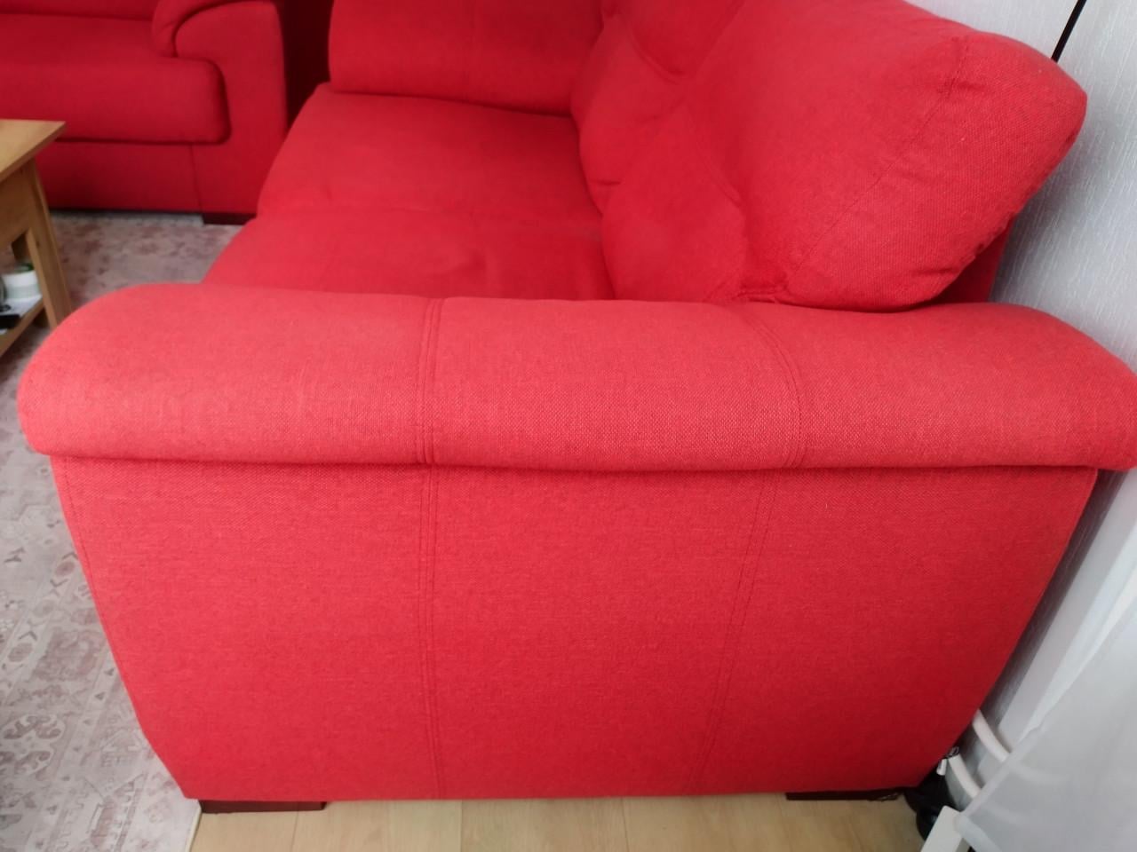 Henders & Hazel 2-zits bank + loveseat rood