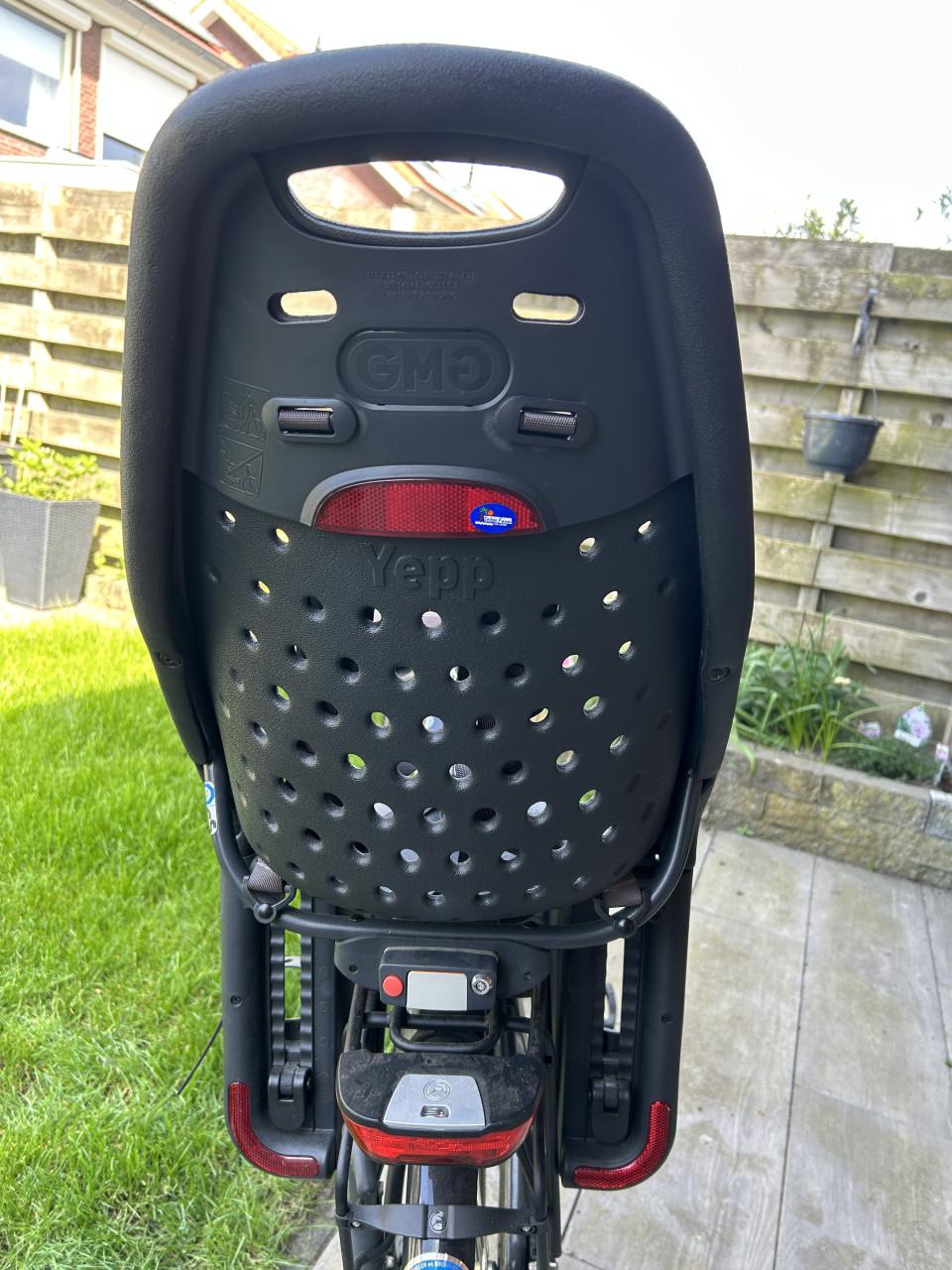 Yepp fietsstoeltje achter, zwart