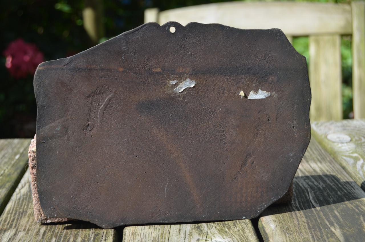 Plaquette van een dravend paard, mooie kwaliteit!