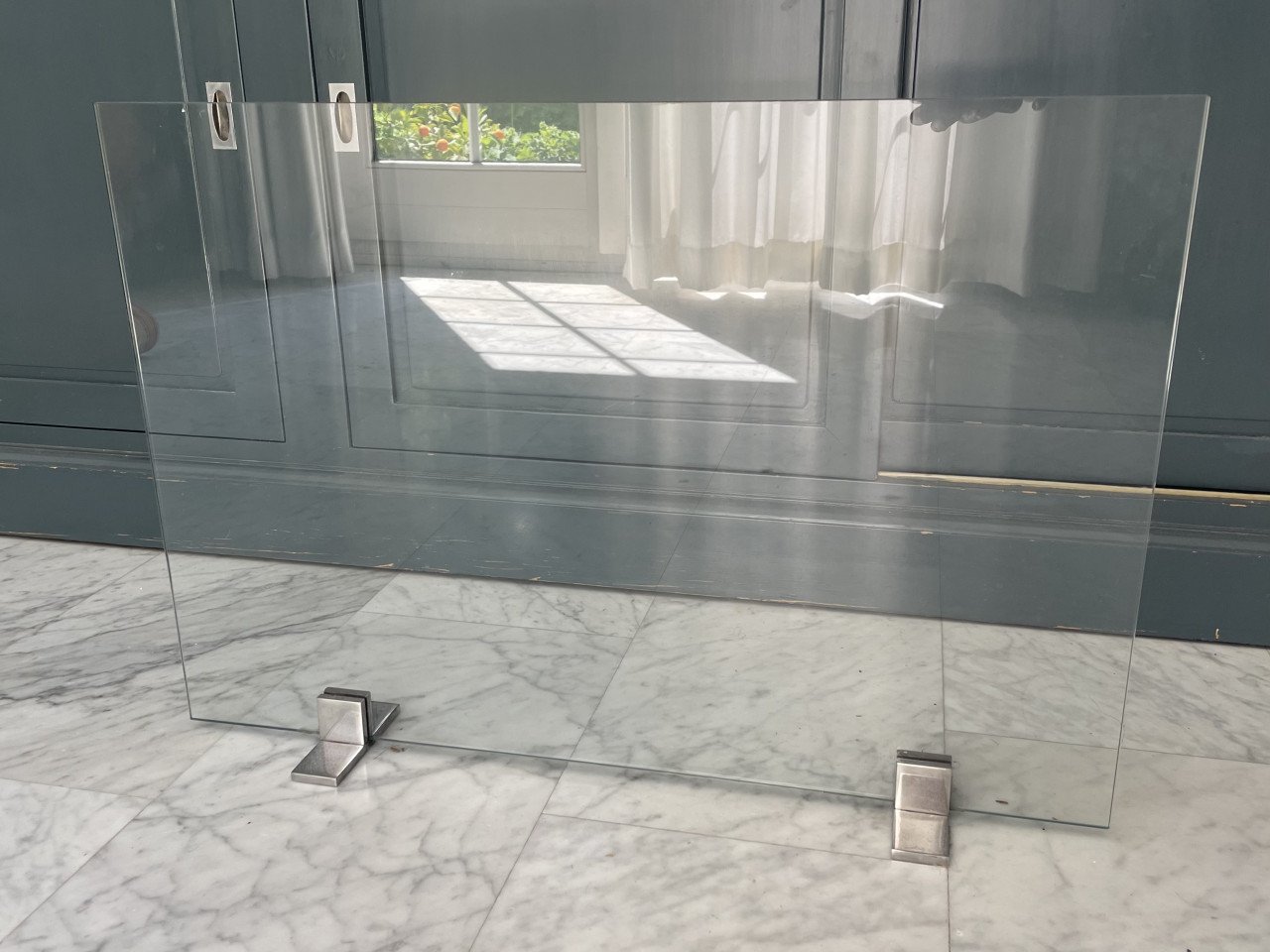 Haardscherm glas