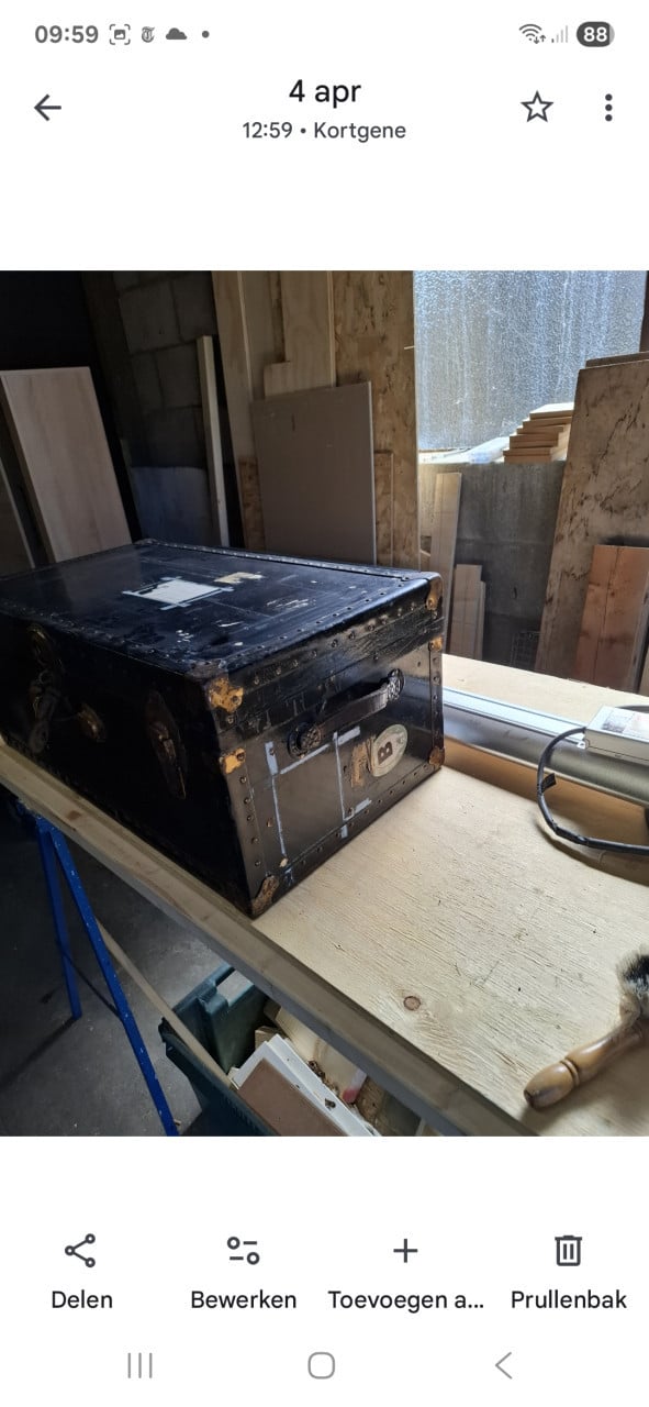 Oude hutkoffer