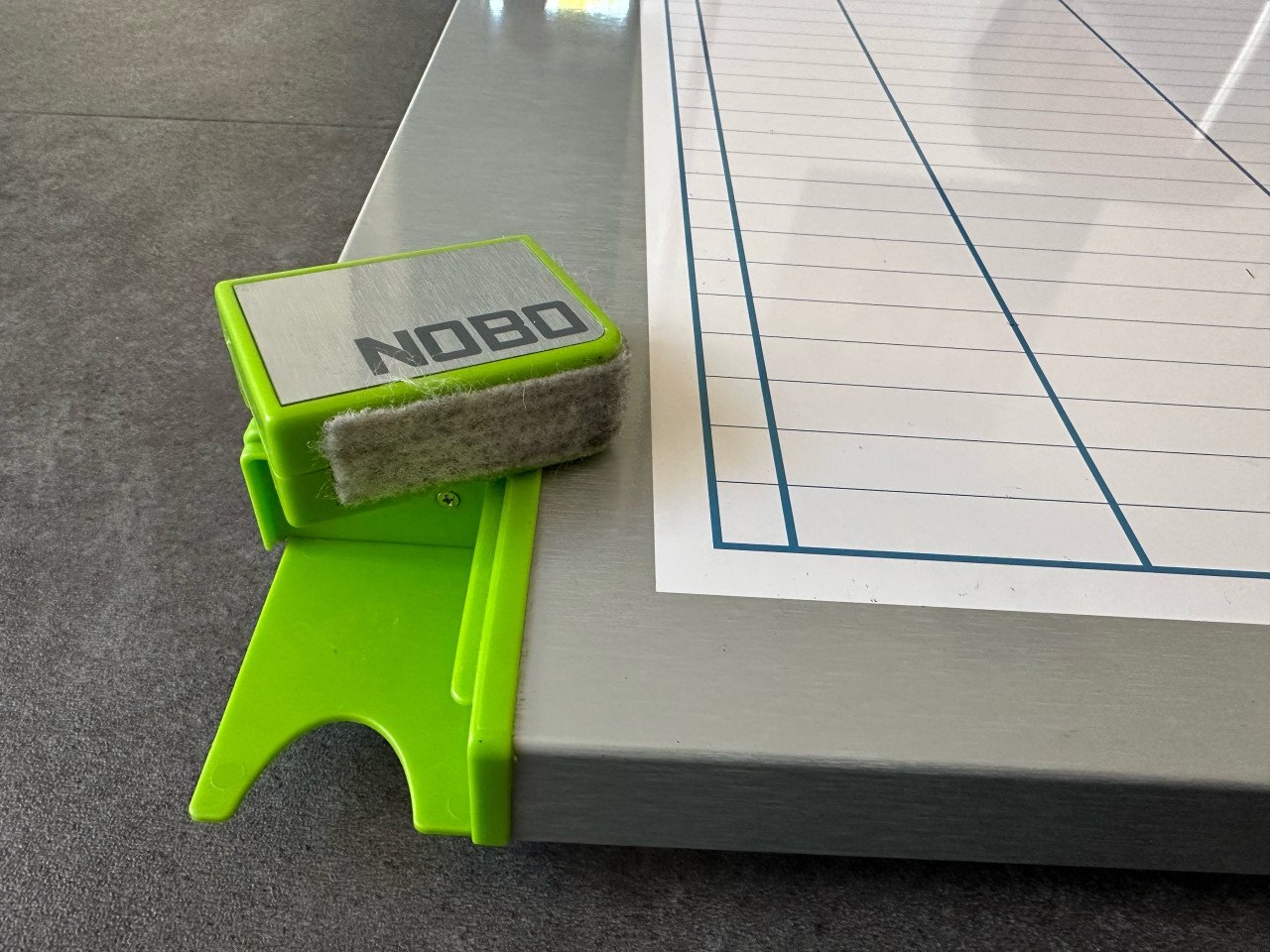 Whiteboard/ planboard met lijnen