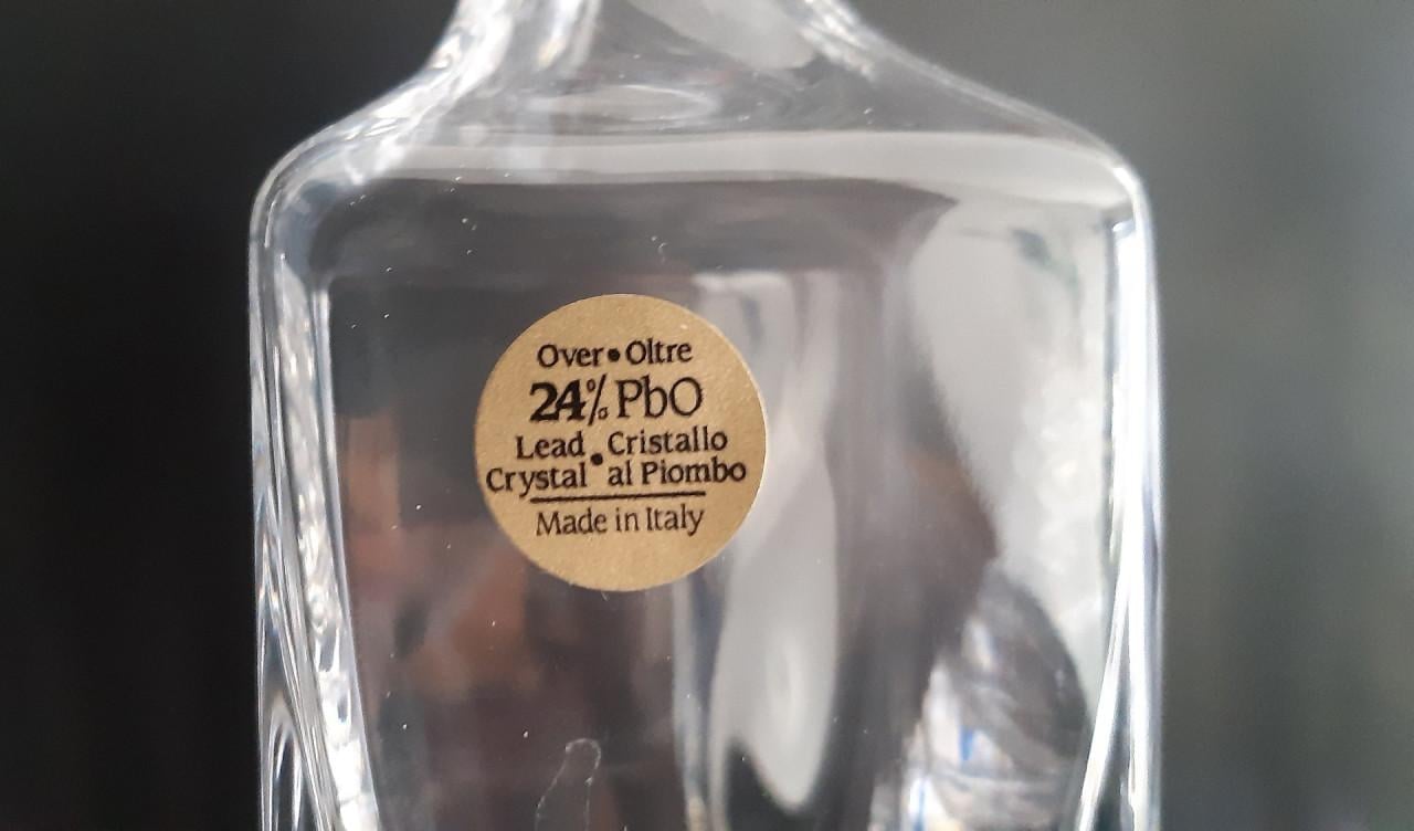 Kristallen karafjes met stop, model Riva en Verona