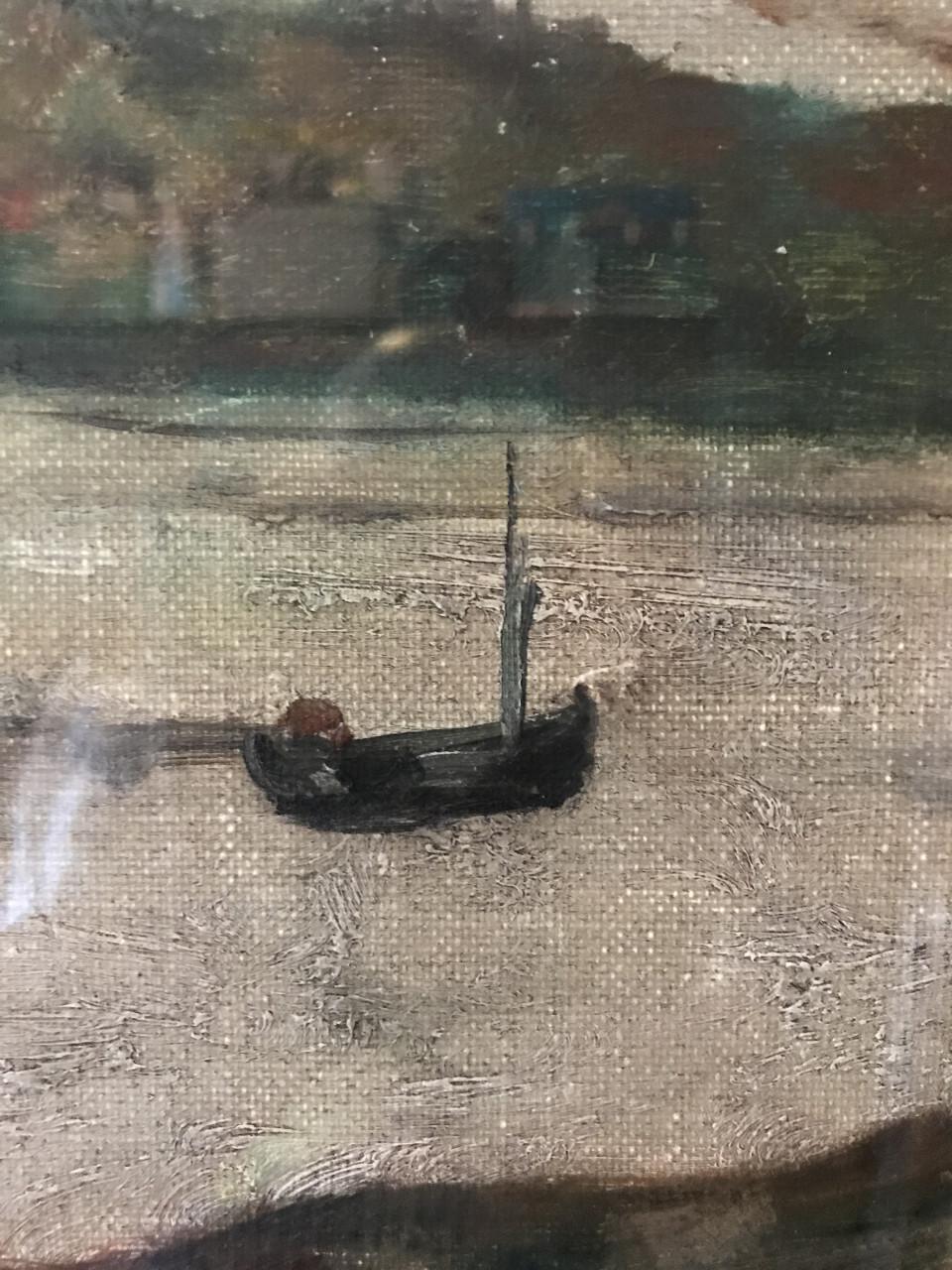 Schilderij Georges Laporte (1926-2000) - Paysage de bord de mer