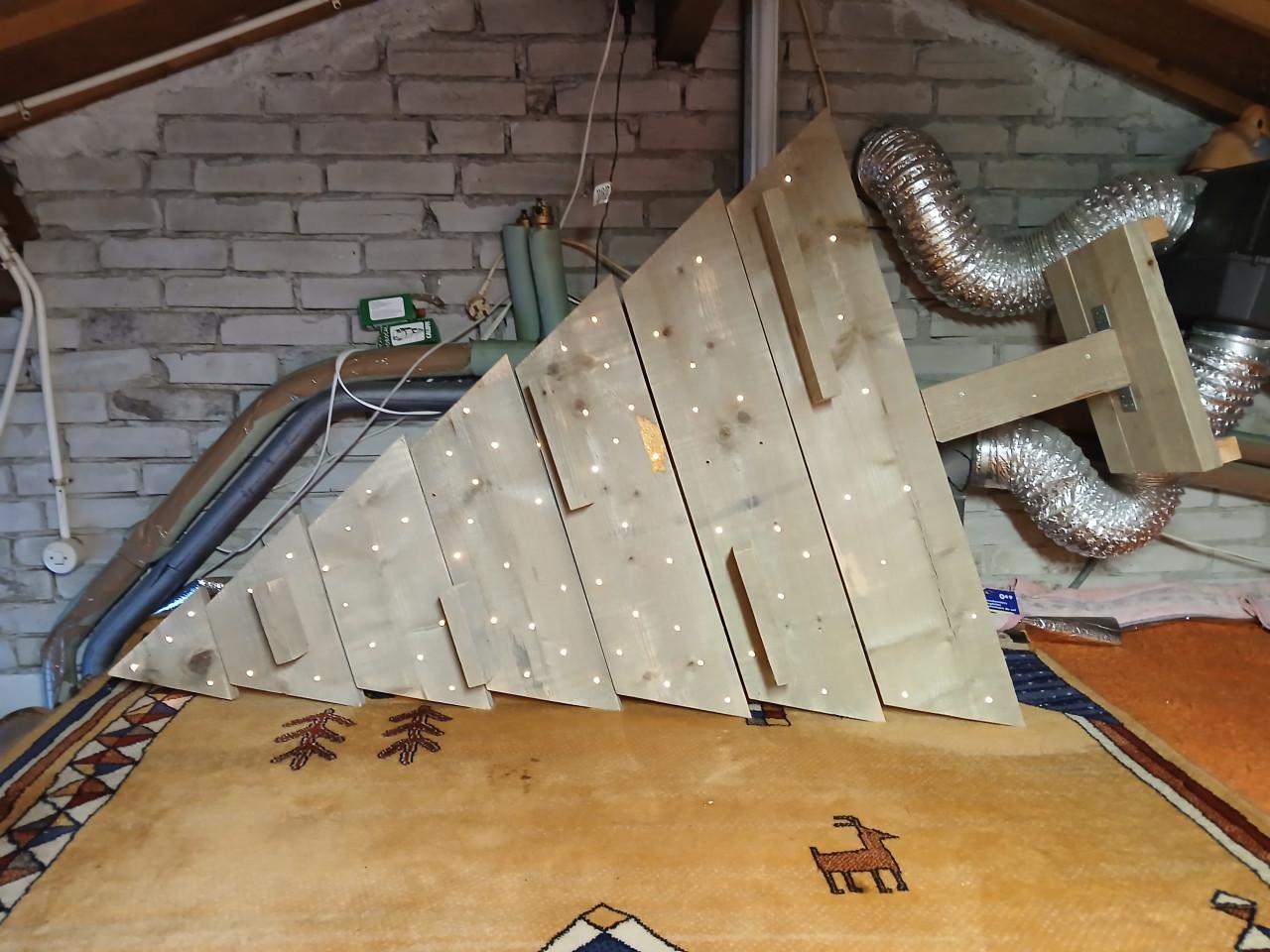 Kerstboom steigerhout