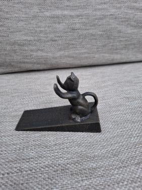 Decoratieve Deurstopper Kat - Gietijzer