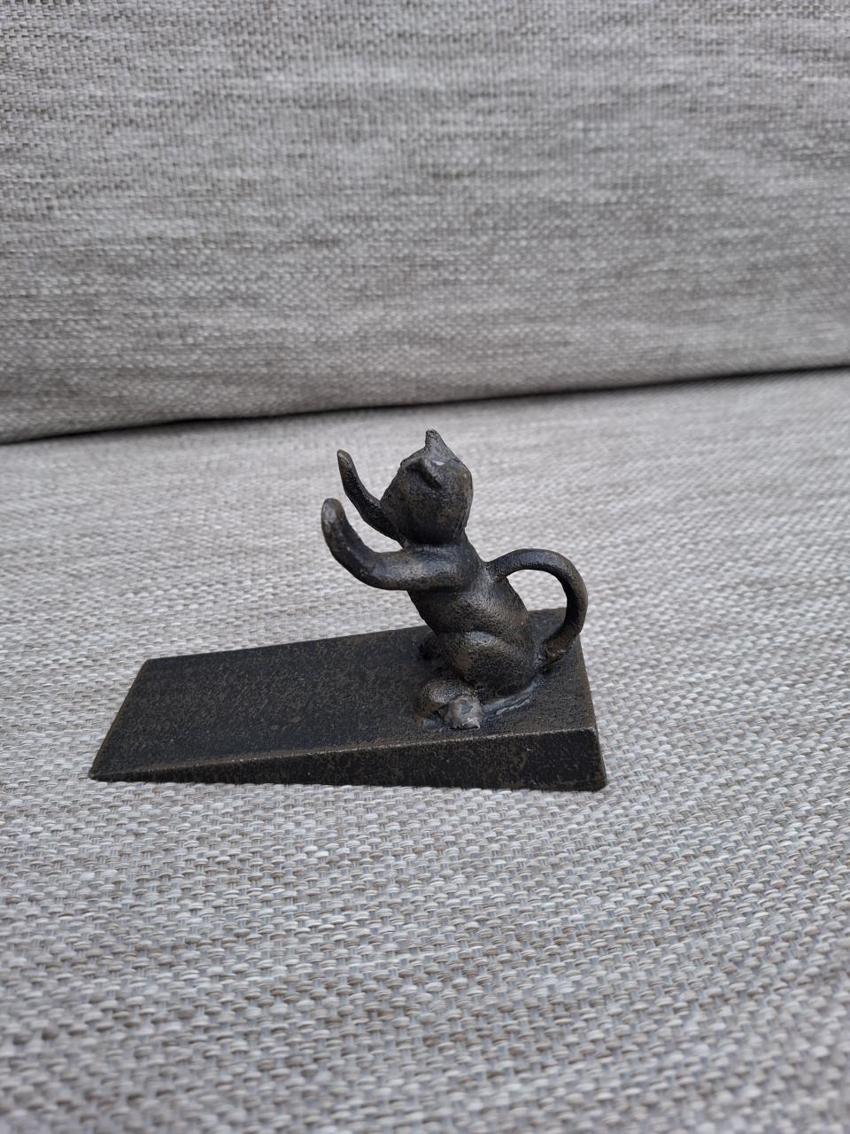 Decoratieve Deurstopper Kat - Gietijzer