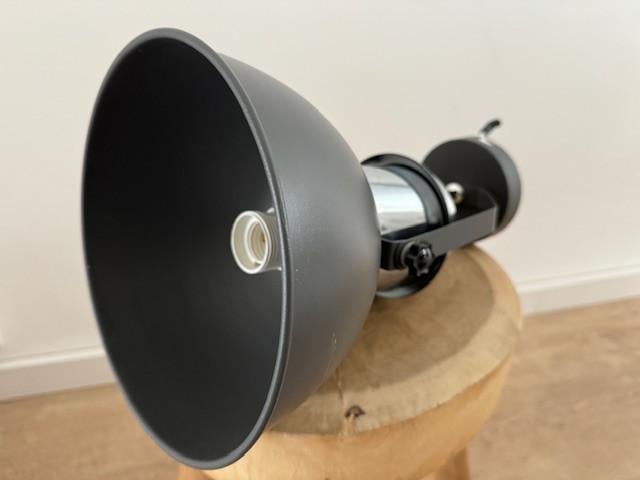 Plafondlamp, metaal / chroom, Industrie-stijl, factory-stijl, scheepslamp