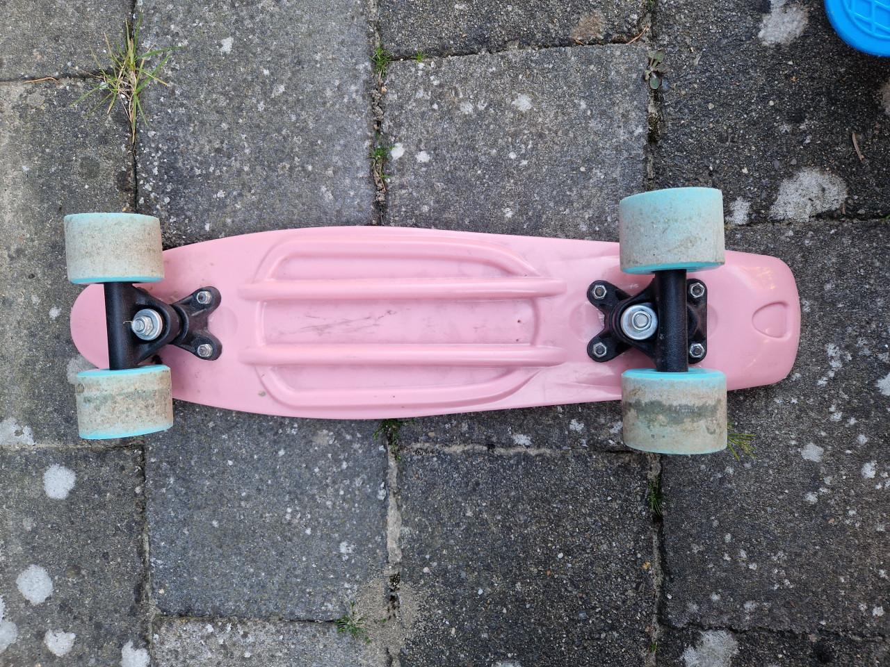 Penny board, klein roze skateboard