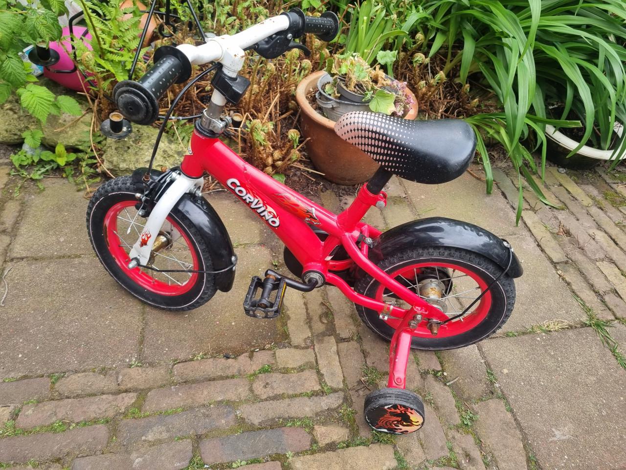 Kinderfiets 12 inch rood