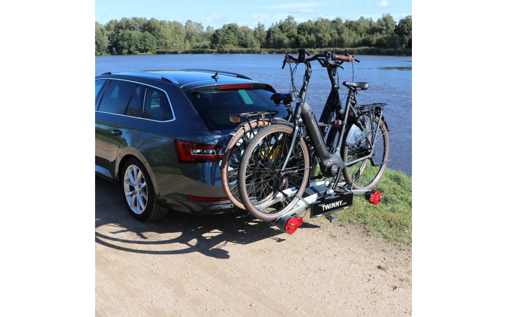 Makkelijk inklapbare Fietsendrager Twinny Load e-Carrier Ultra