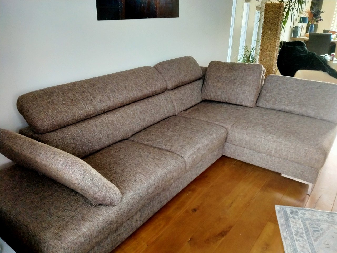 Montel bank met loungedeel hoek rechts