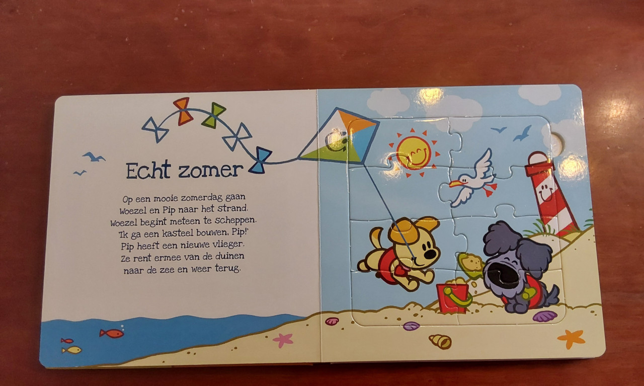 Originele Woezel en Pip puzzelboek
