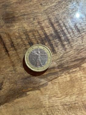 1 euromunt Italië leonardo da vinci 2002 zeldzaam/speciaal