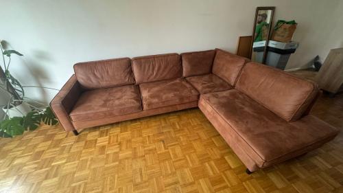 Cognac hoekbank