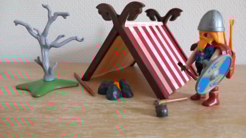 Playmobil viking bij vikingtent