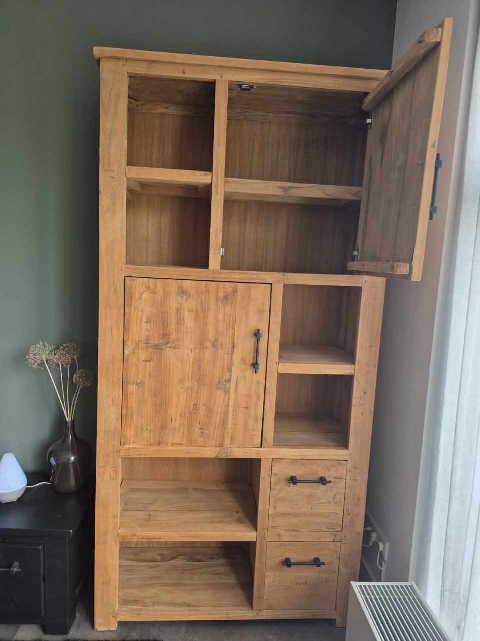 Teak houten kast