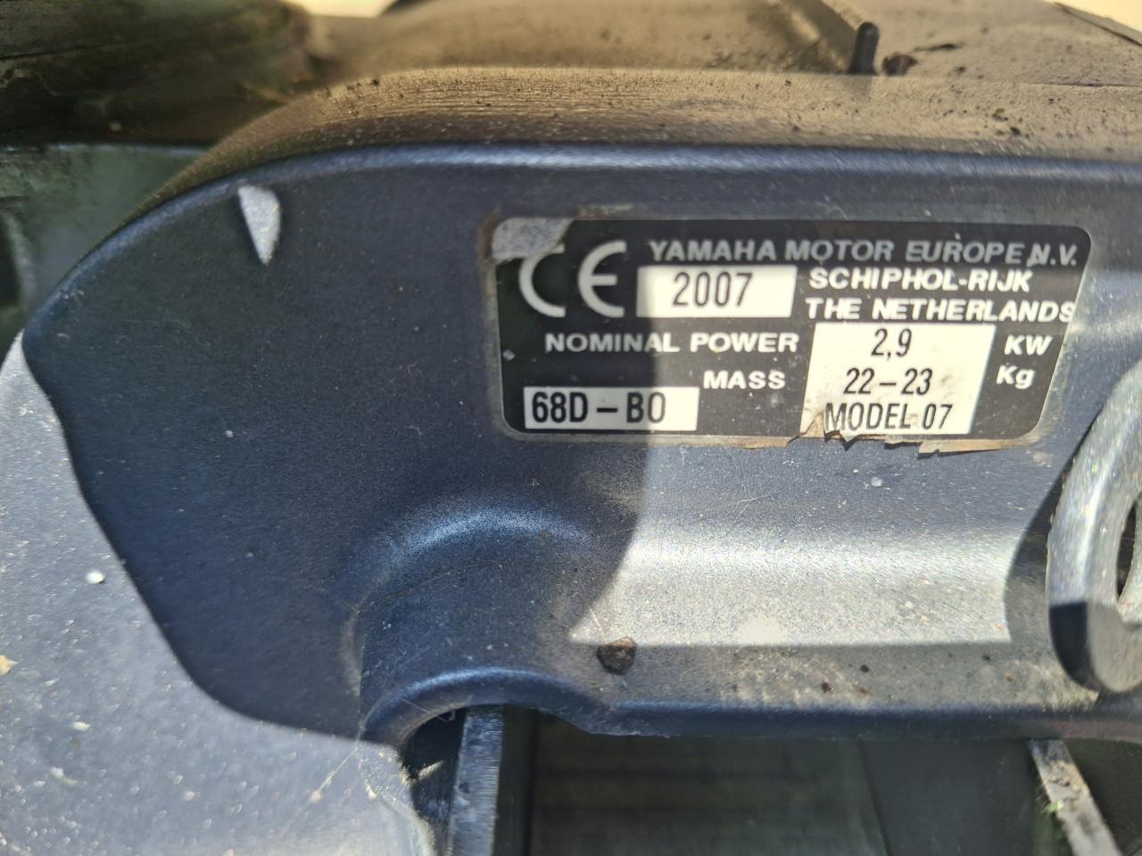 Yamaha 4pk buitenboordmotor kortstaart 4takt