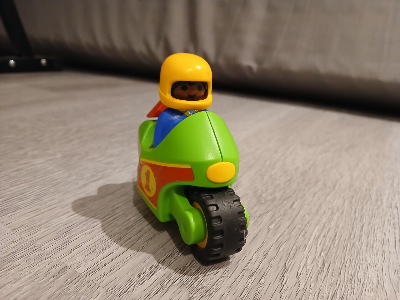 123 playmobil motor + coureur, voor Sinterklaas?