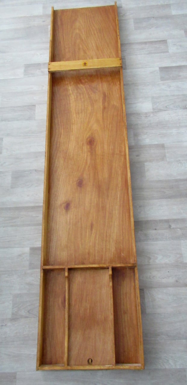 Longfield Sjoelbak te koop met 30 houten schijven