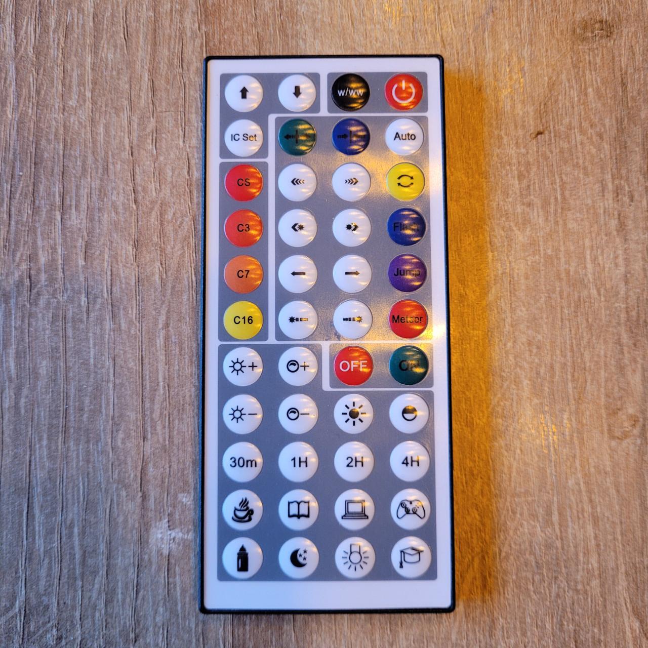 Gave lamp met verschillende led kleuren