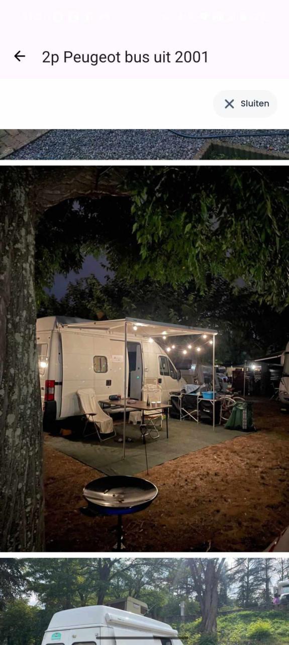 Peugeot Boxer camper uit 2001 met defecte motor