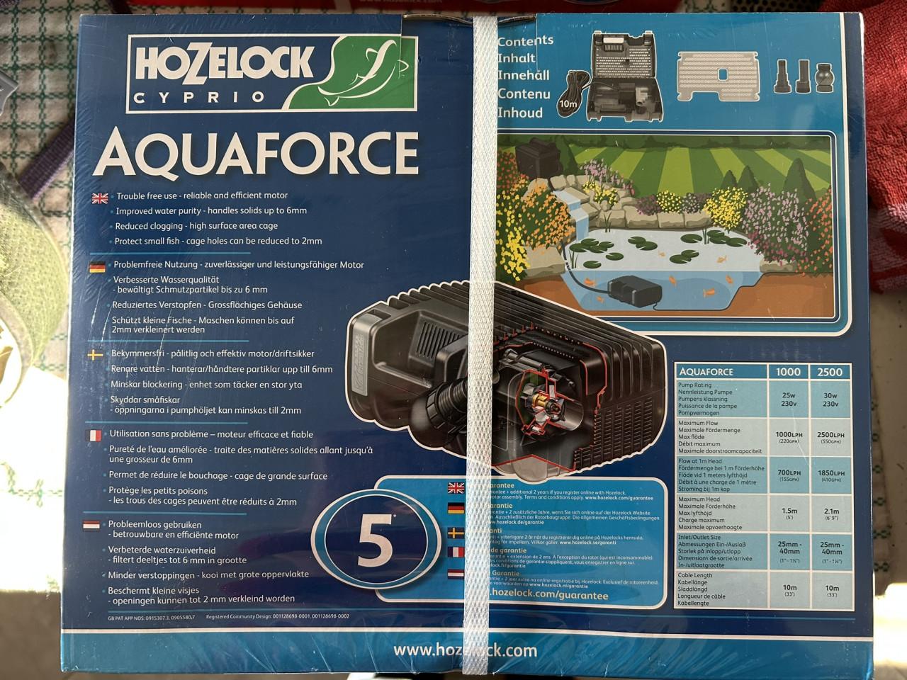 Watervalpomp merk Hozellock