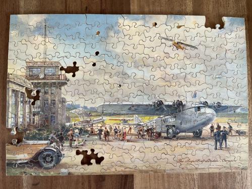 Dunlop vintage puzzel Croydon airport