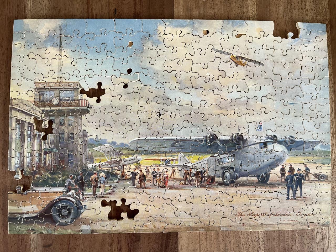 Dunlop vintage puzzel Croydon airport