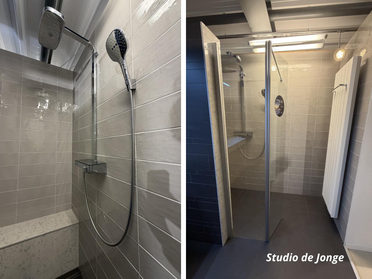 Luxe badkamermeubel + doucheopstelling – showroommodel te koop