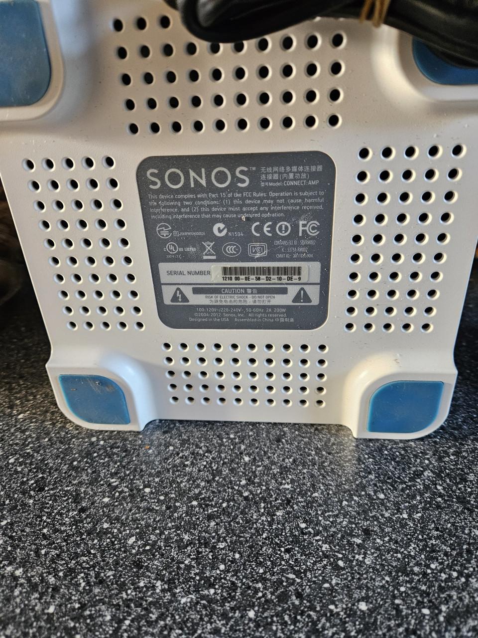 Zgan Sonos Connect Amp, draadloze stereoversterker, nette en werkende staat
