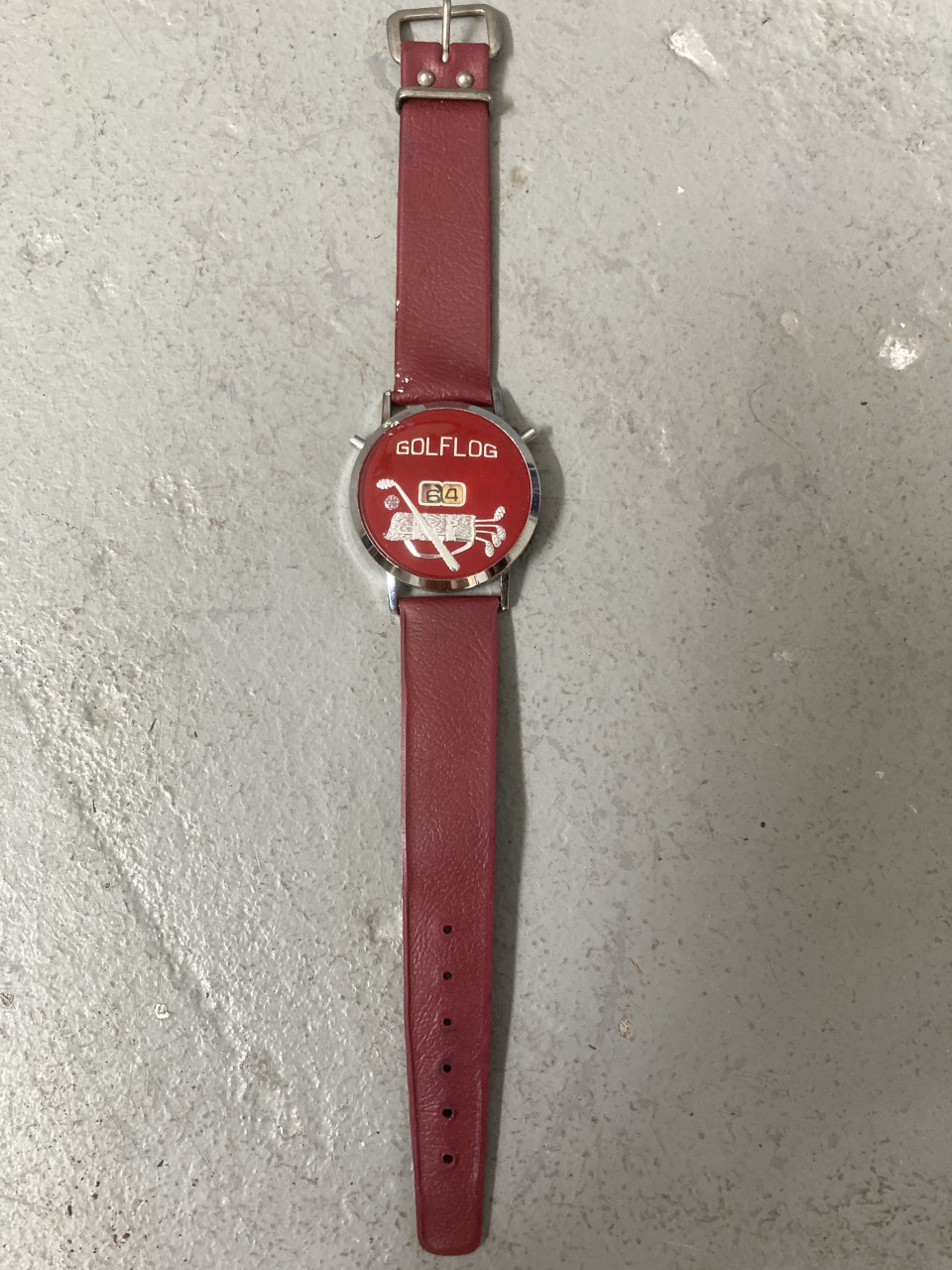 Vintage Swiss Made Wrist Golflog Stroke Counter With Strap
