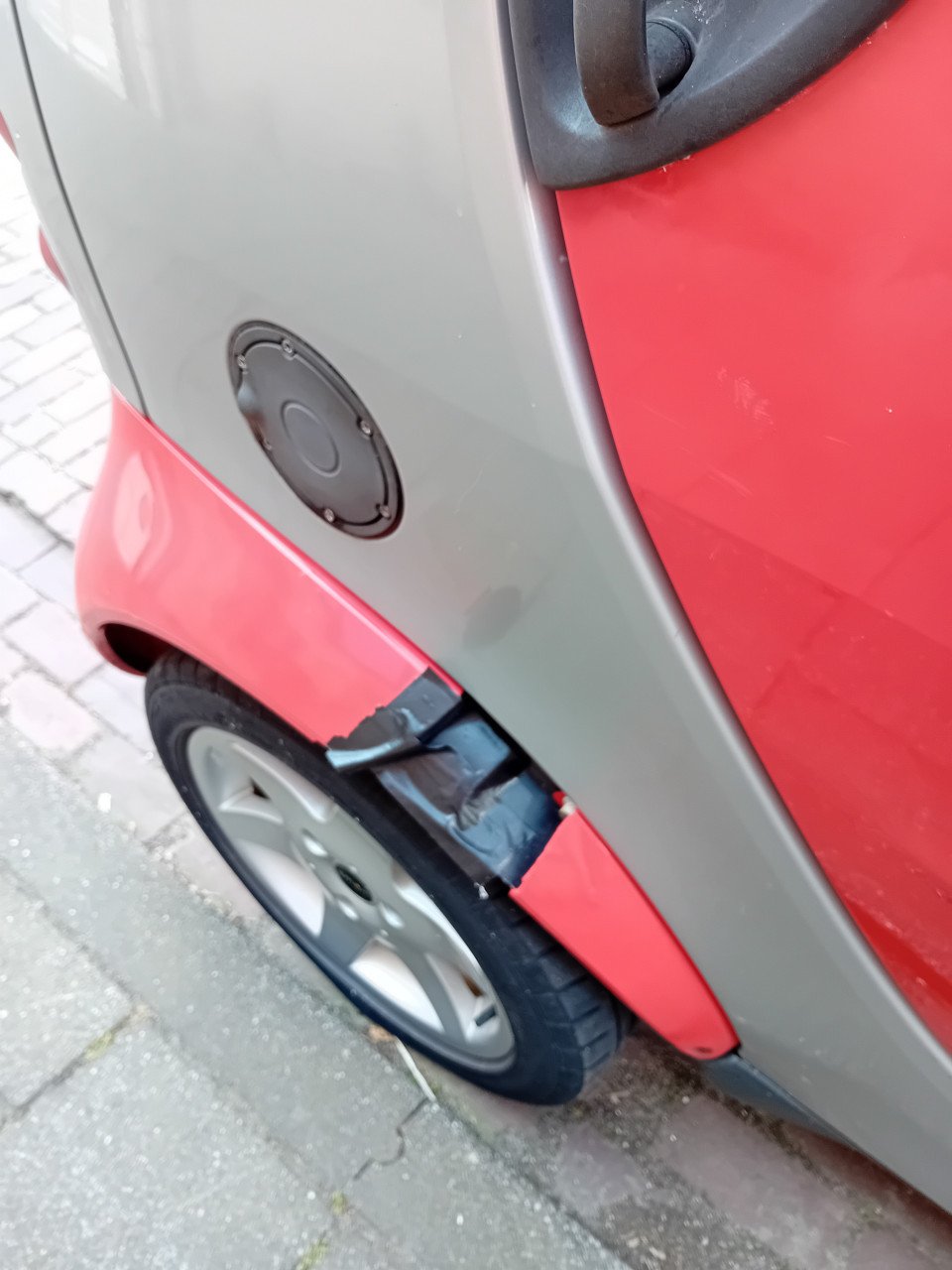 Smart 0.7 City Coupe 2003 rood met panorama dak