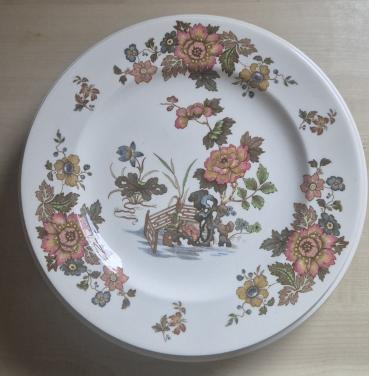 12 antieke Wedgewood eastern flowers borden