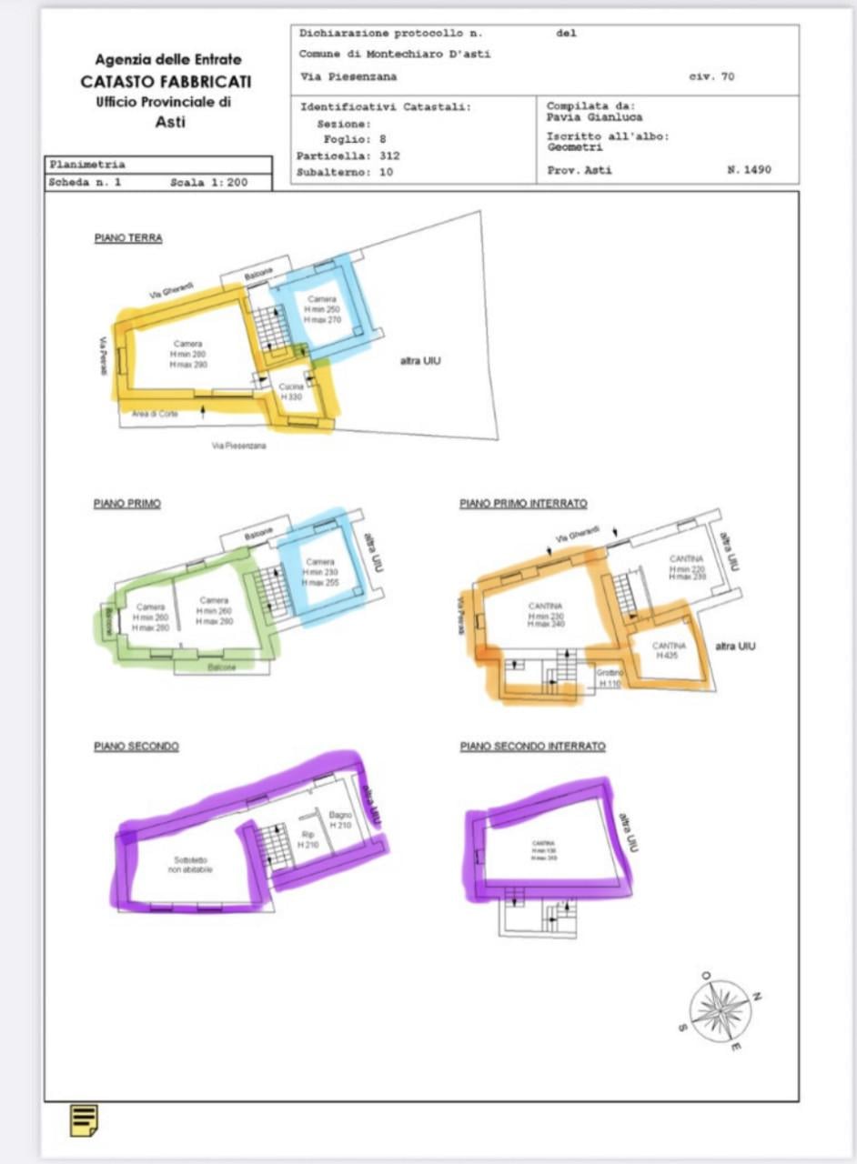 Huis Italie 150m2 4 verdiepingen montechiaro