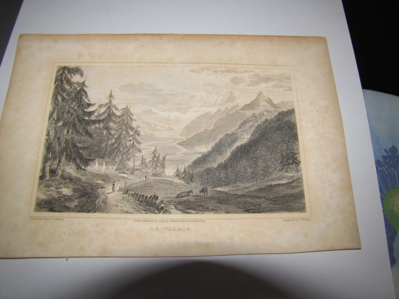 Diverse gravures door Wilam Beattie M.D. Jaartal 1835.