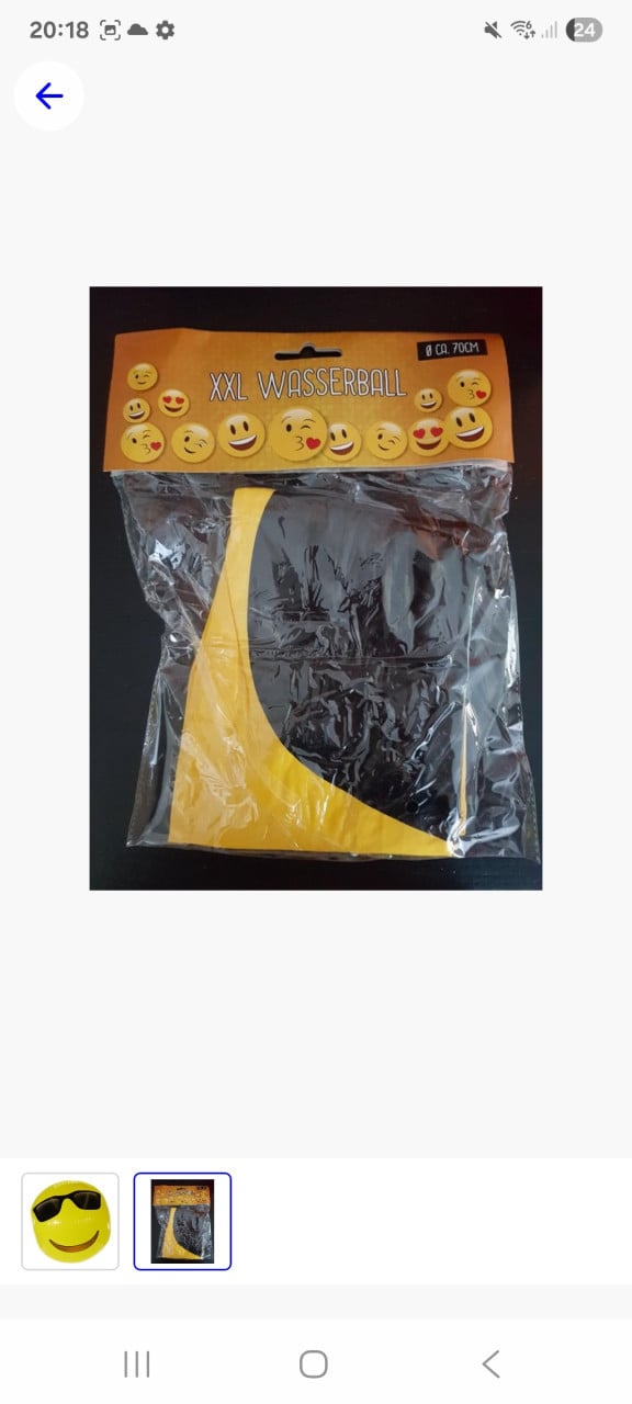 Xxl strandbal smiley
