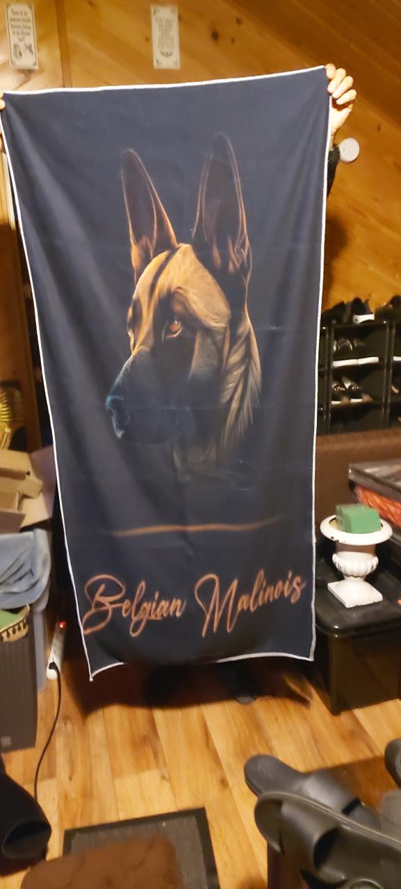 Grote badlakens met mechelaar op.7 stuks. 90 bij 190 cm