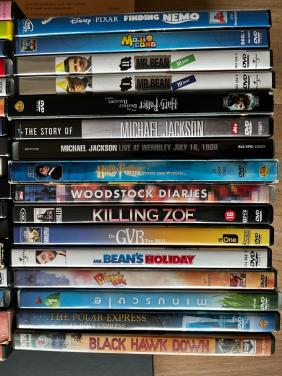 Gratis, zo’n 30 dvd’s