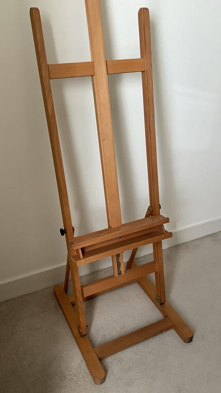 Grote beukenhouten schildersezel