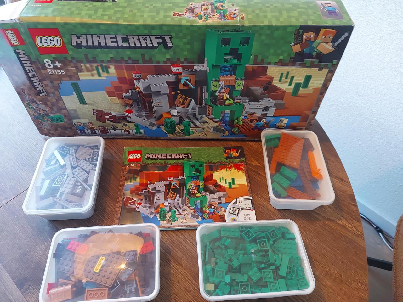 Lego 21155 The Creeper Mine compleet (gecheckt) in doos met boekje