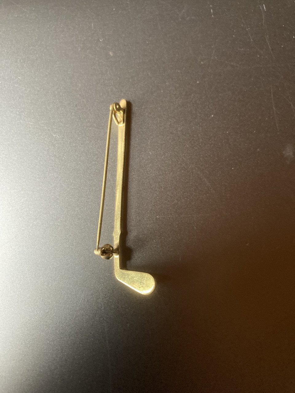 Vintage golf broche goldplated